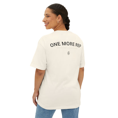 Oversized Boxy Tee - "One More Rep" Fitness Tee