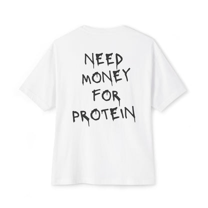 Protein Lover Oversized Boxy Tee - Trendy Casual Wear