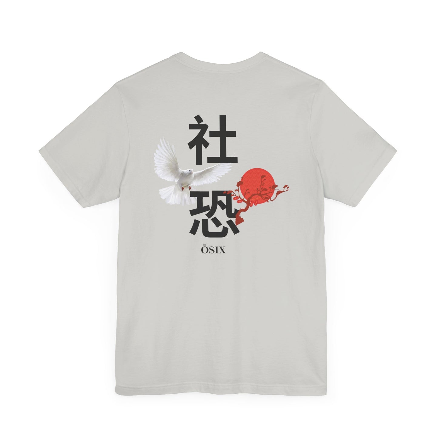 Japanese Aesthetic Tee - Dove and Rising Sun Design