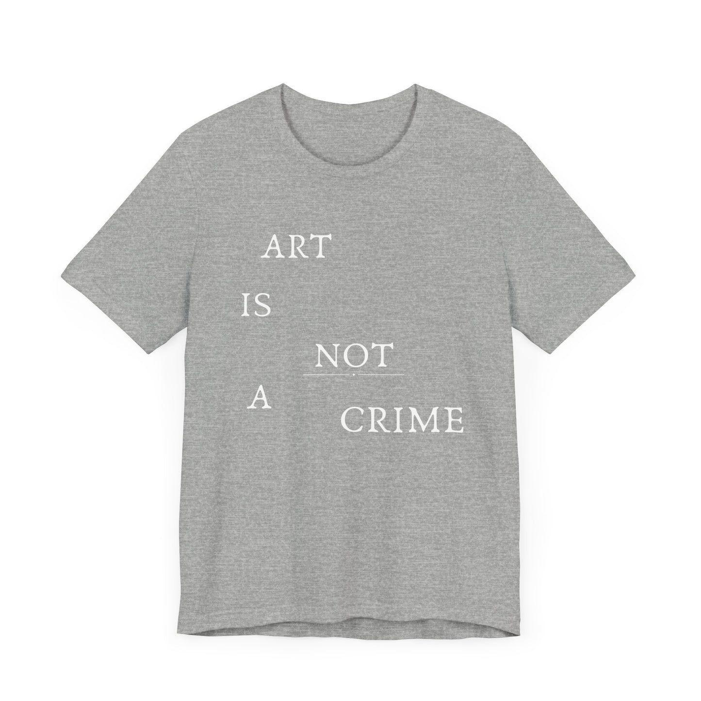 Art is Not a Crime Tee - Black Graphic T-Shirt