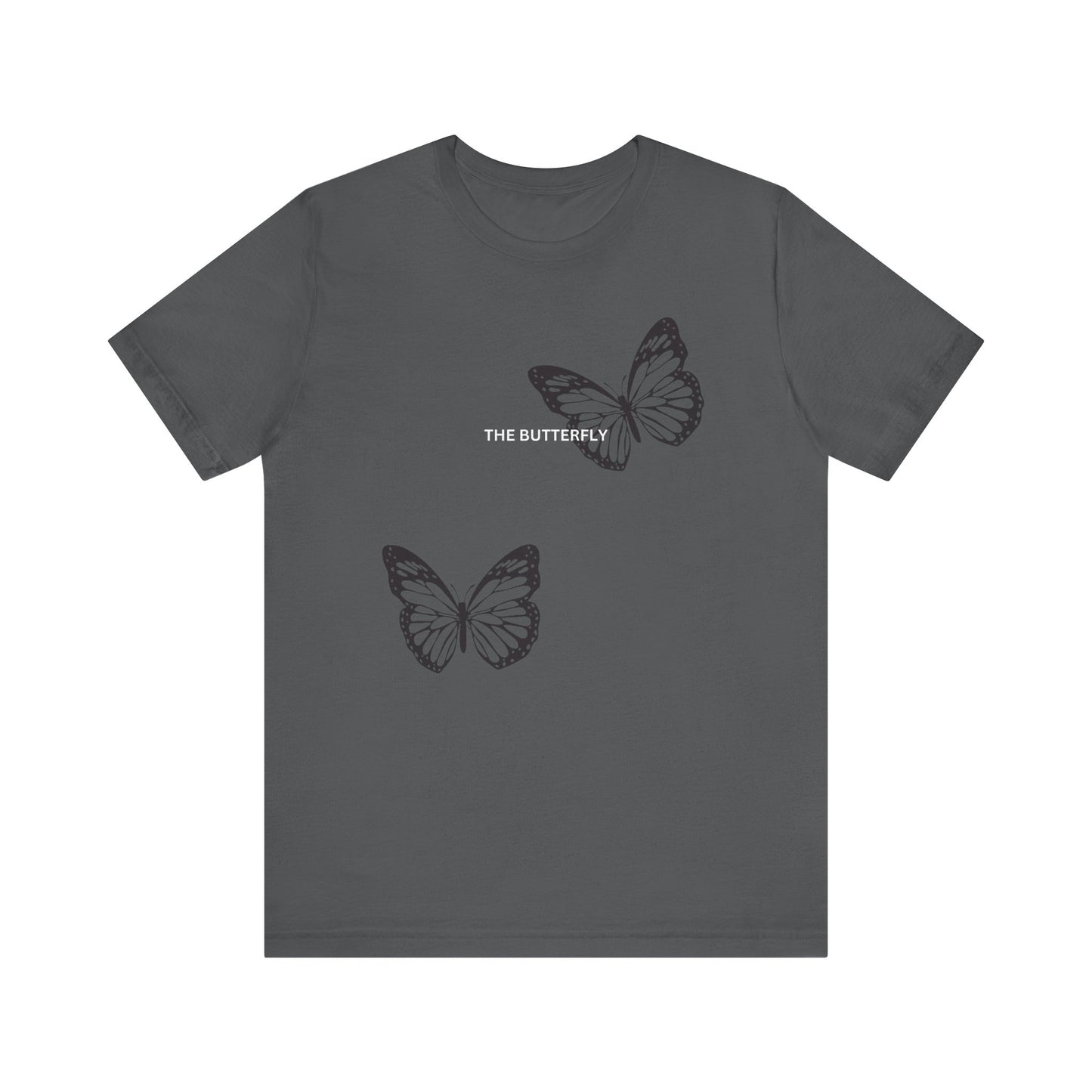 T-shirt graphique à motif papillon vibrant