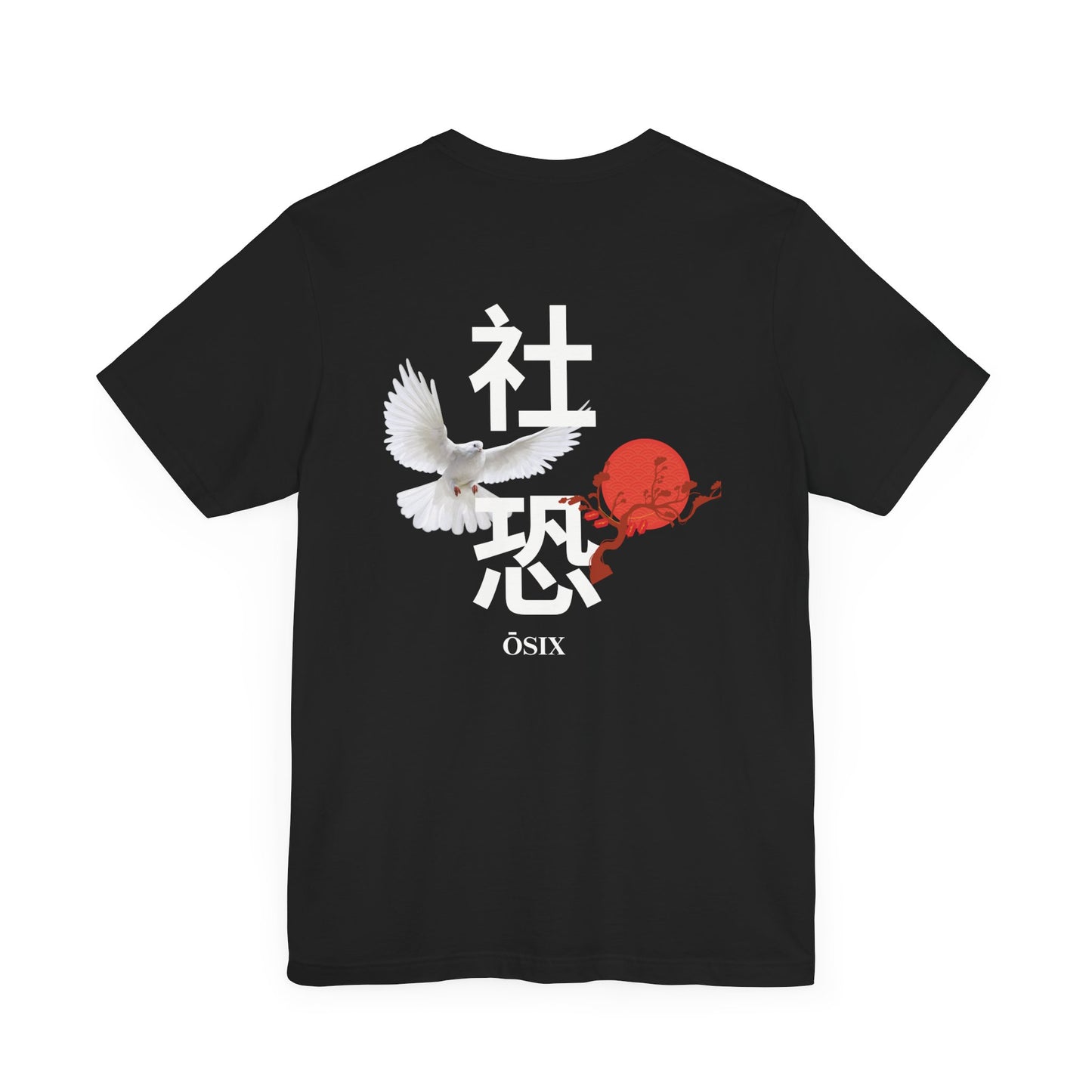 Japanese Aesthetic Tee - Dove and Rising Sun Design