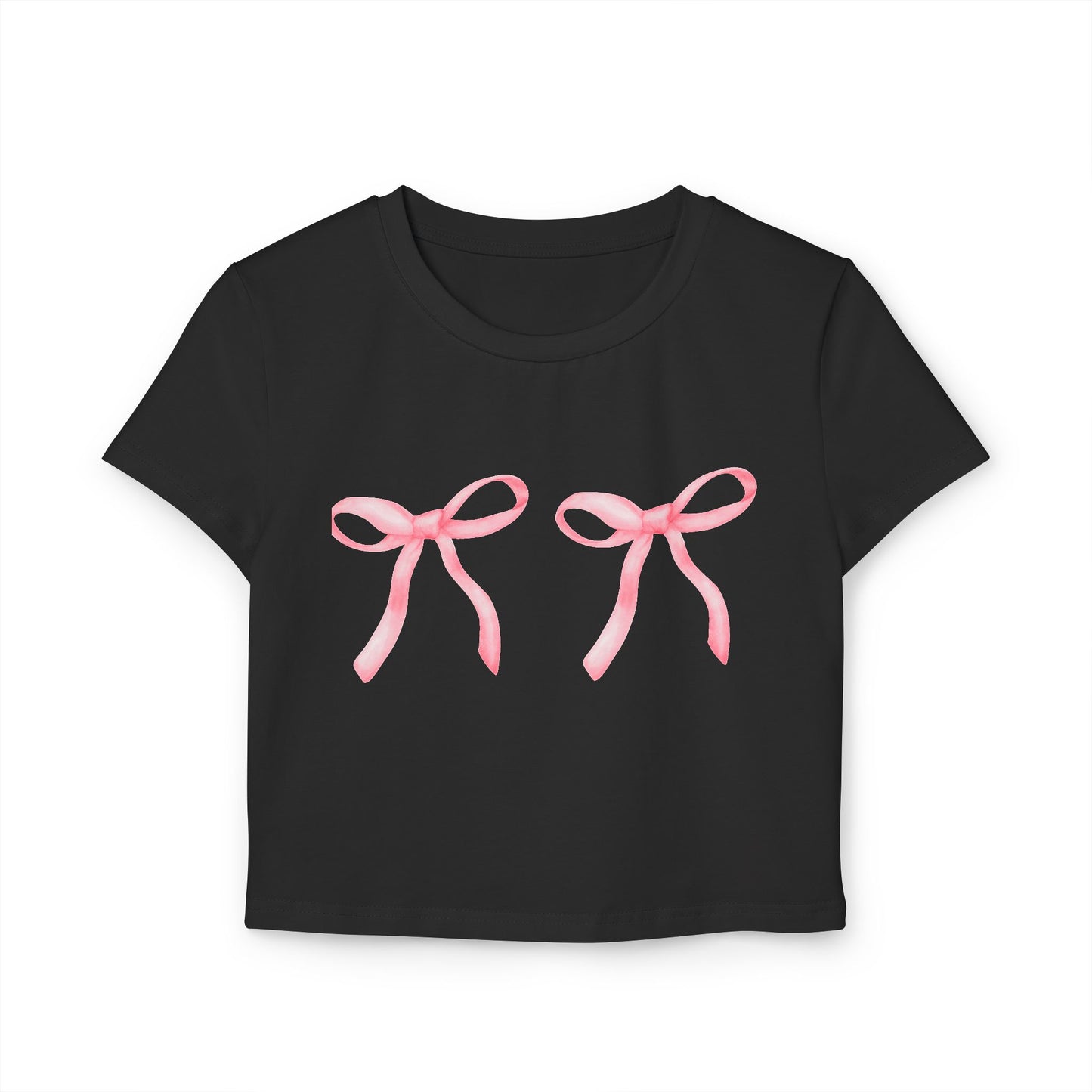 Cute Pink Bow Women's Baby Tee