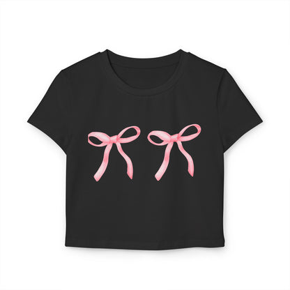 T-shirt bébé femme avec joli nœud rose