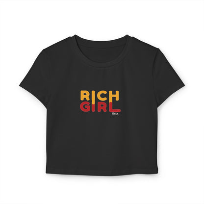 Trendy Women's Baby Tee - 'RICH GIRL'  T-Shirt